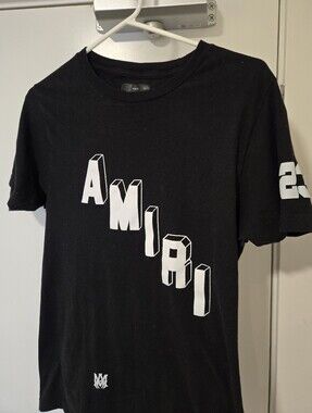 AMIRI Black Logo Crewneck Tee